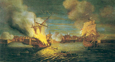 Prise de Louisbourg par les Anglais (1758), bataille navale