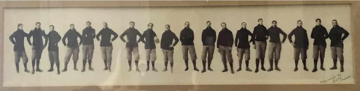 Old Football Stuff c. 1896 Denver Athletic Club panoramic team photo