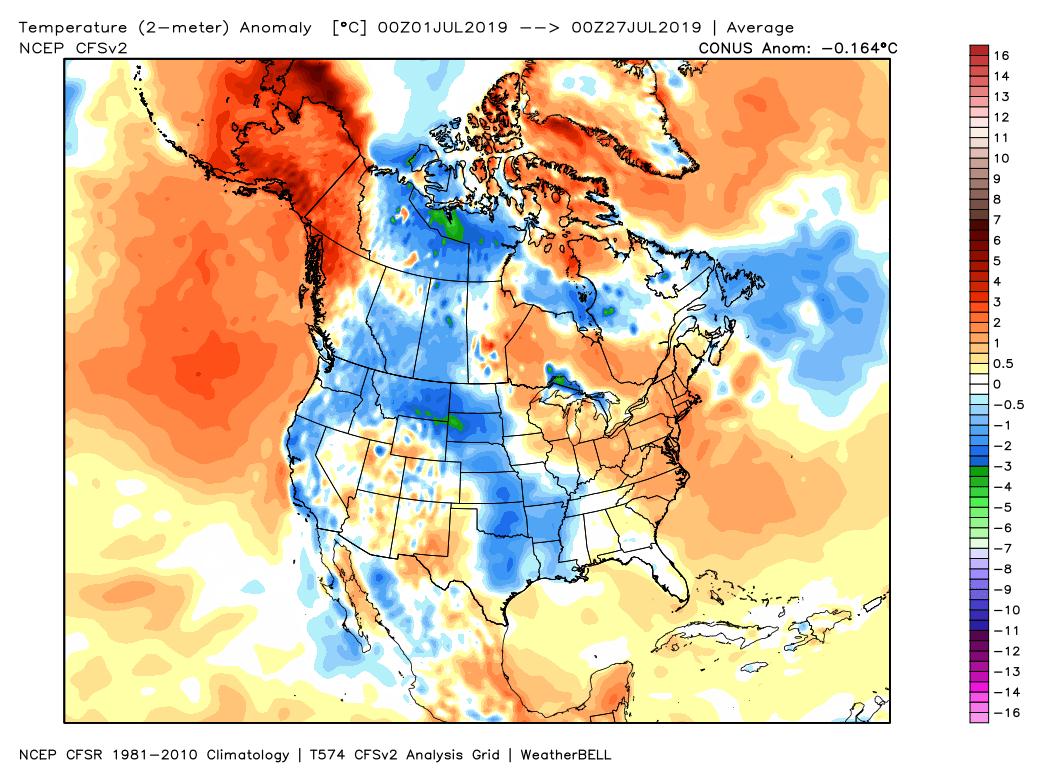 New Mexico's New Daily High Temp Records For July, 2019.