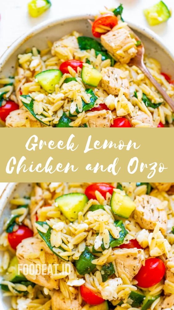 Greek Lemon Chicken and Orzo My Favorite Recipe