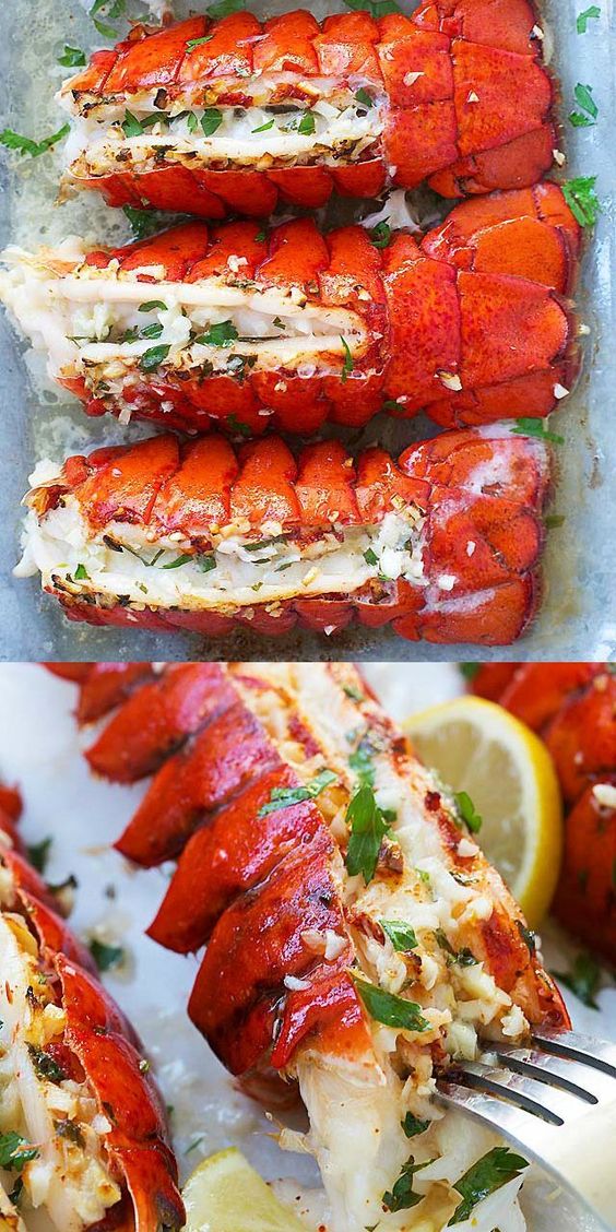 Garlic Butter Lobster Tail crazy delicious lobster in garlic herb and