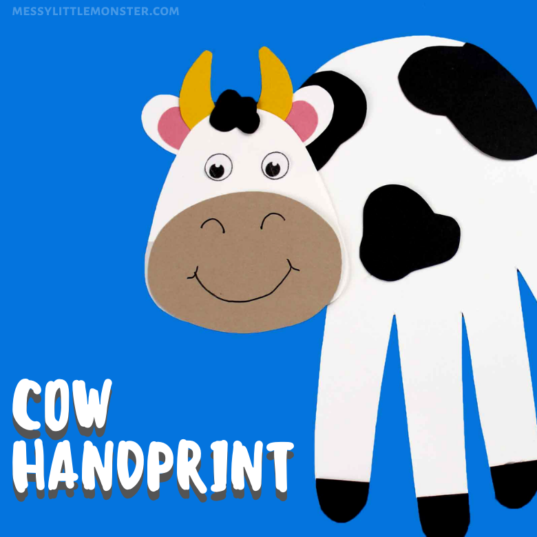 Handprint Cow Craft - Messy Little Monster