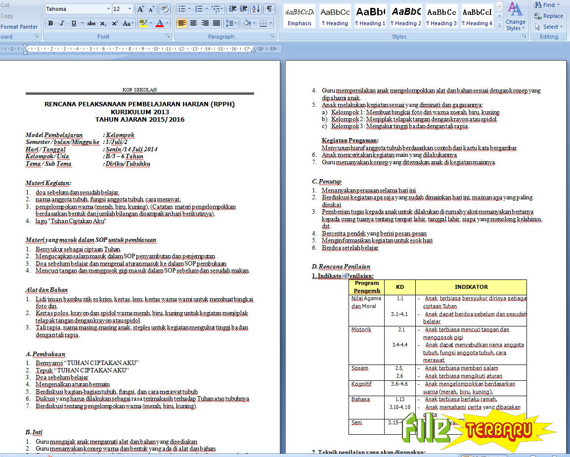 Menanam Tanaman Bunga dengan Model Pembelajaran Kelompok