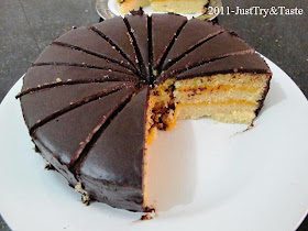 Resep Cake Kukus Lapis Srikaya dengan Coklat Ganache