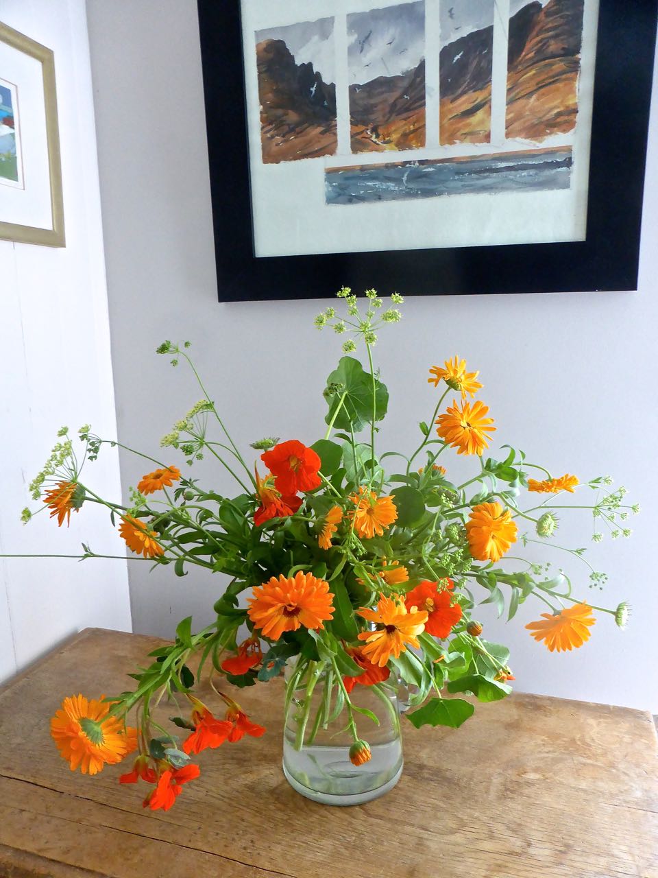 An orange vase on Monday