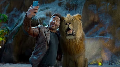 total dhamaal movie funny scene cast Ajay Devgn with lion