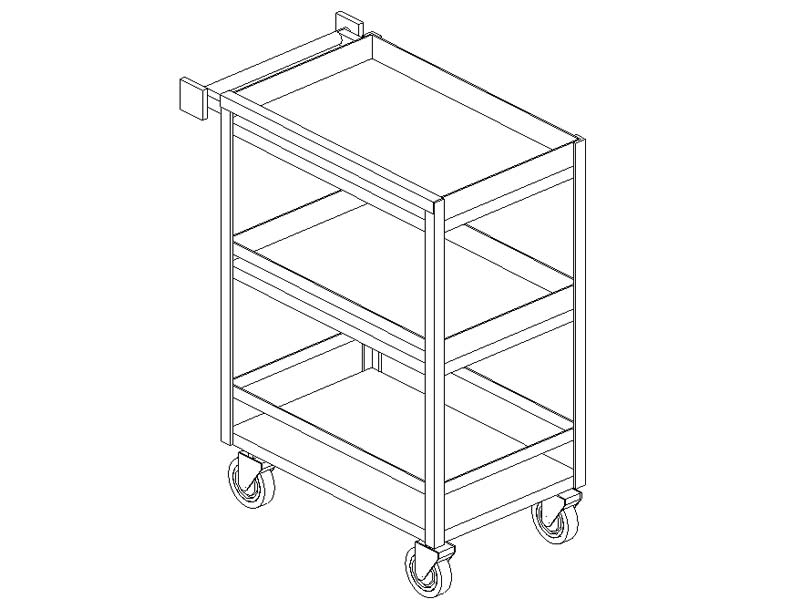 BIM HEALTHCARE REVIT FAMILIES Utility Carts