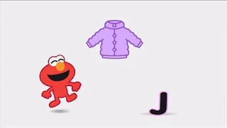Animated Elmo sings the J sound on the word "jacket." Sesame Street Episode 4324 Trashgiving Day season 43