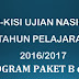 Kisi-Kisi UN Program Paket B dan Paket C Tahun 2016-2017