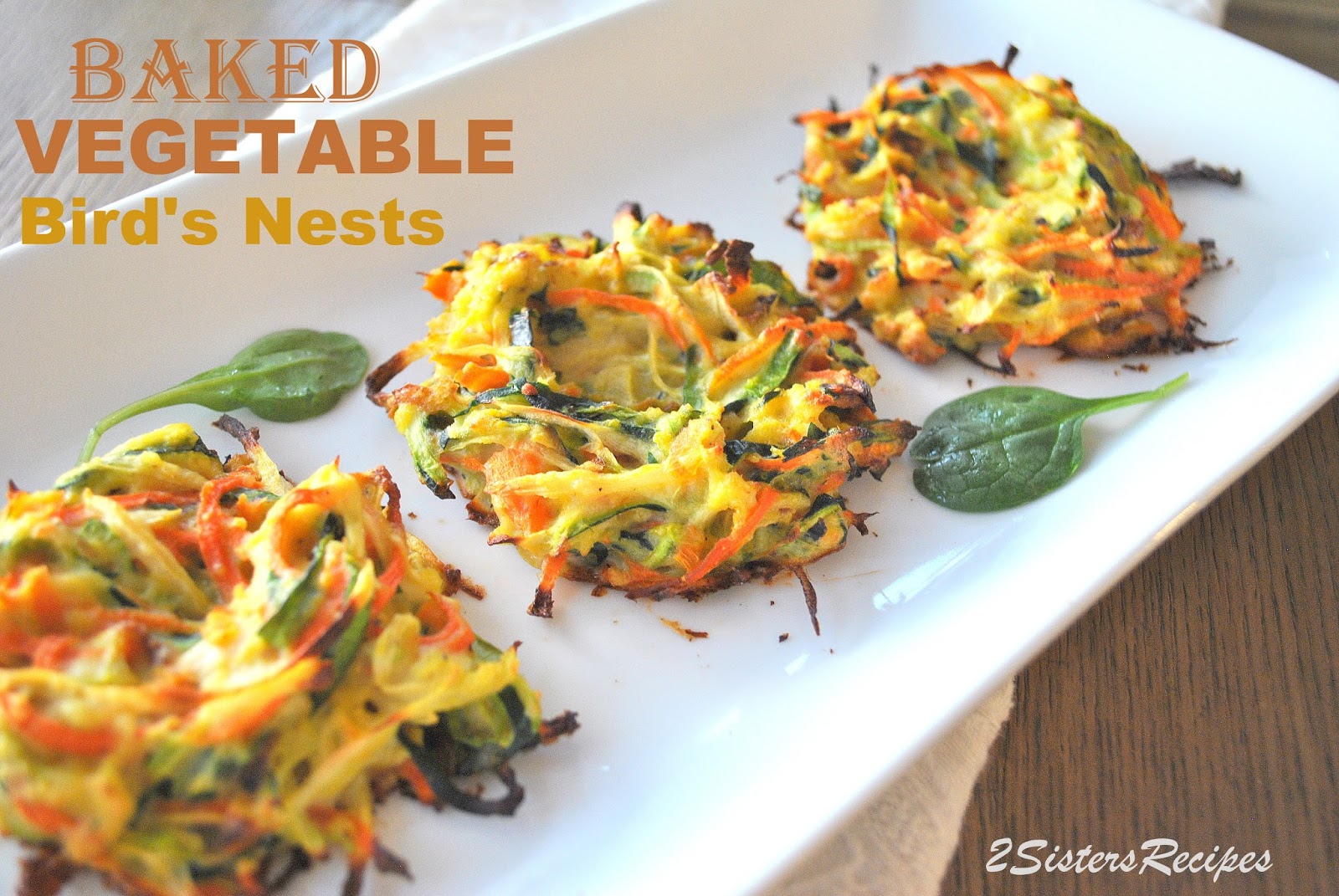 Baked Vegetable Bird’s Nests 2 Sisters Recipes by Anna and Liz