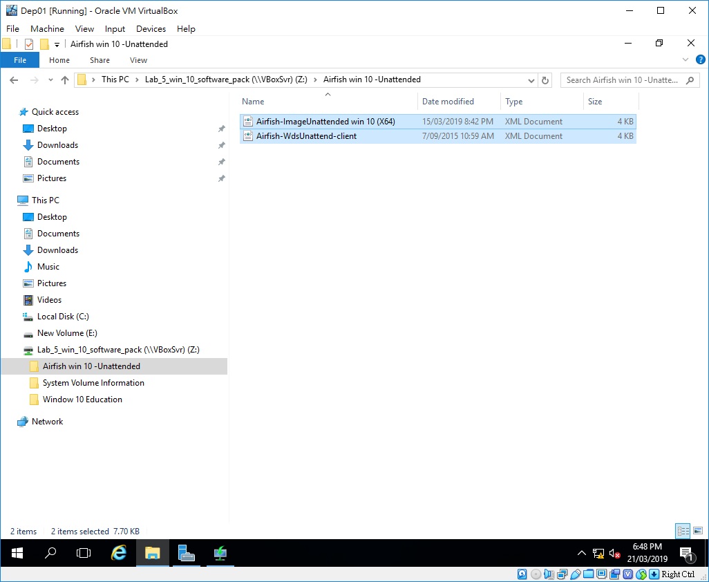 JamesPCSchool WDS Chapter 7 Start Unattended Deployment