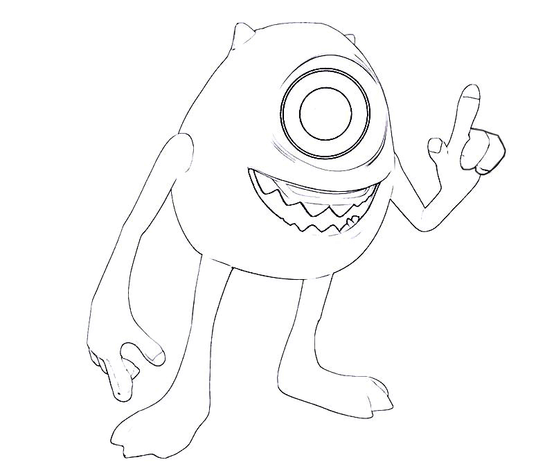 monsters university mike coloring pages - photo #35