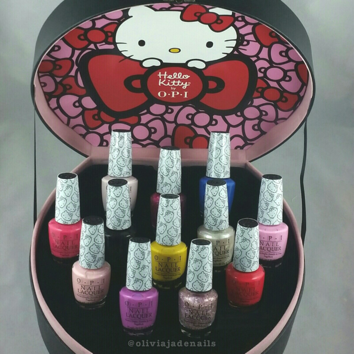 OPI Hello Kitty Collection - Swatches & Review by Olivia Jade Nails