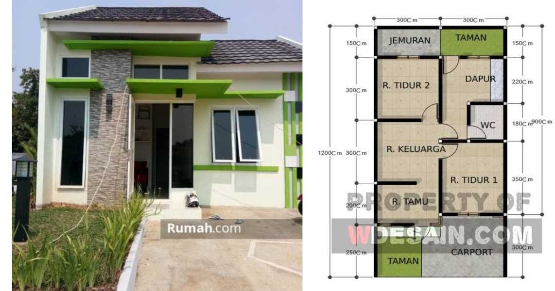  Rumah  Minimalis 6x12 1 Lantai DESAIN RUMAH  MINIMALIS