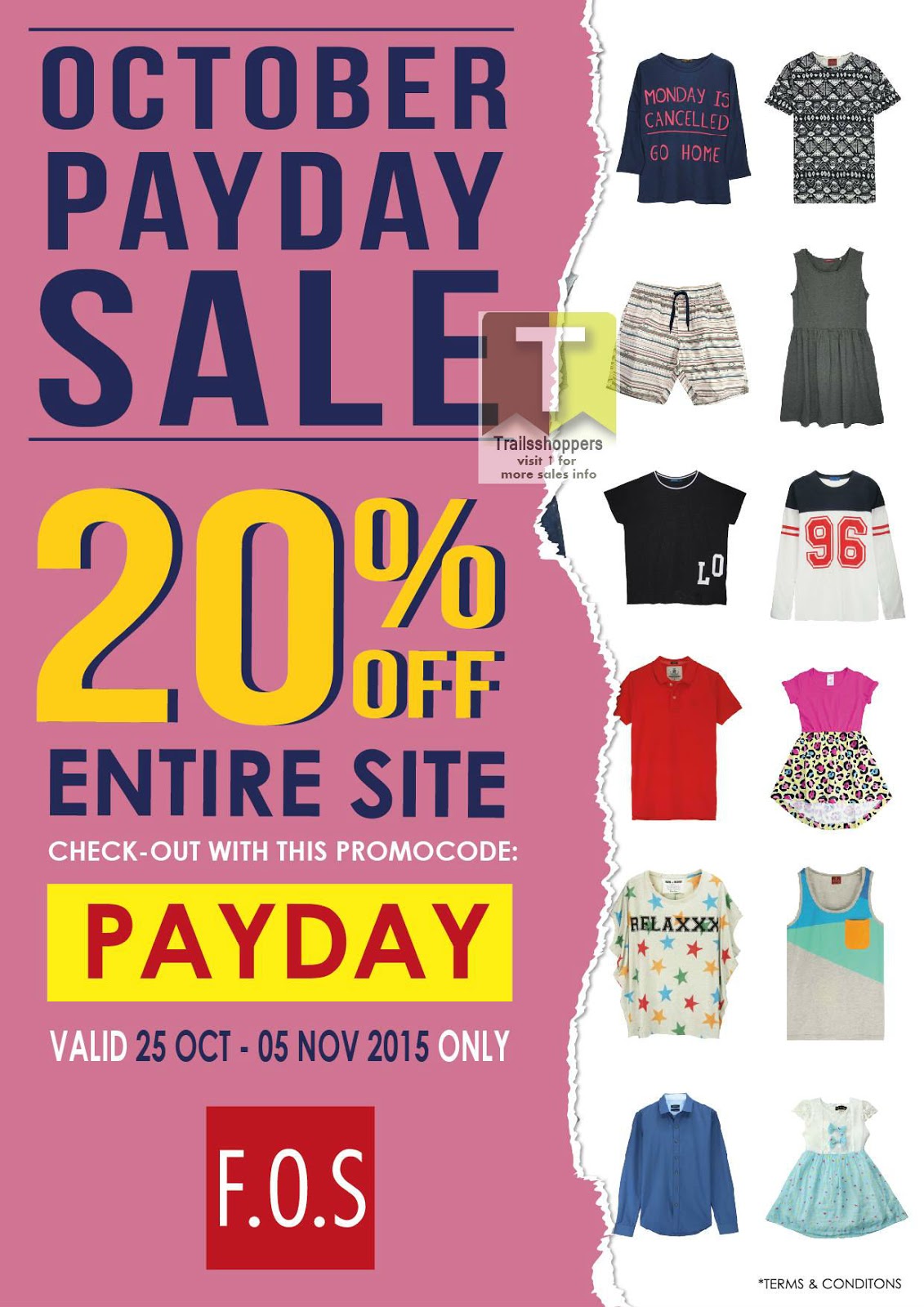 F.O.S Online Store Promo Code End 5 Nov 2015 Online Malaysia Sale Shopping