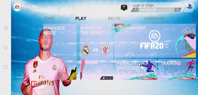 Download FIFA 20  for Android (Apk+Data) Latest Update August 2nd Mod