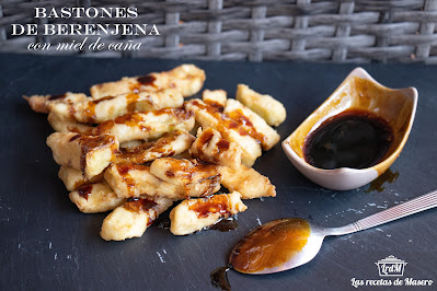 Bastones De Berenjena Con Miel De Caña
