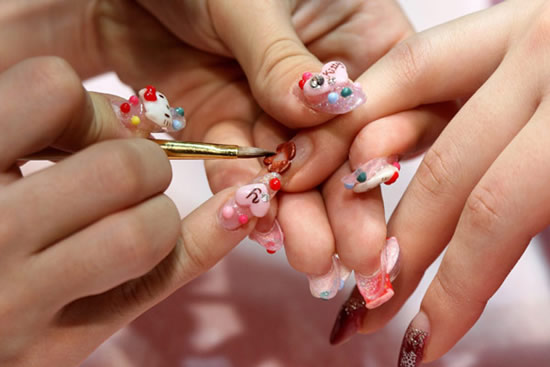 8. American Manicure Nail Art Photos - wide 10
