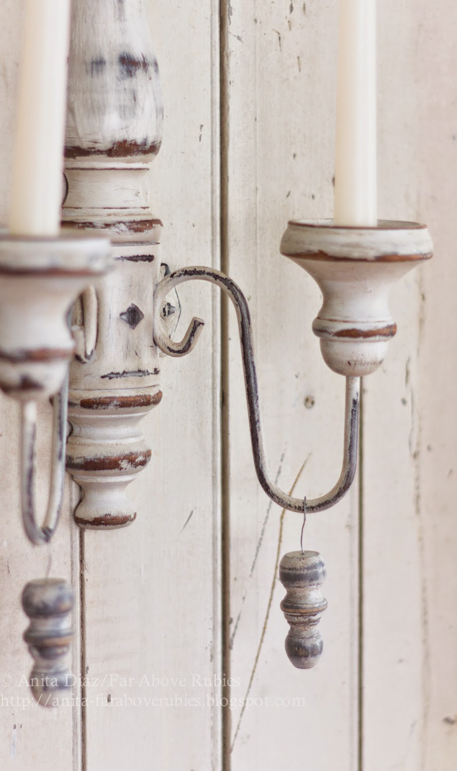 DIY French candle sconces