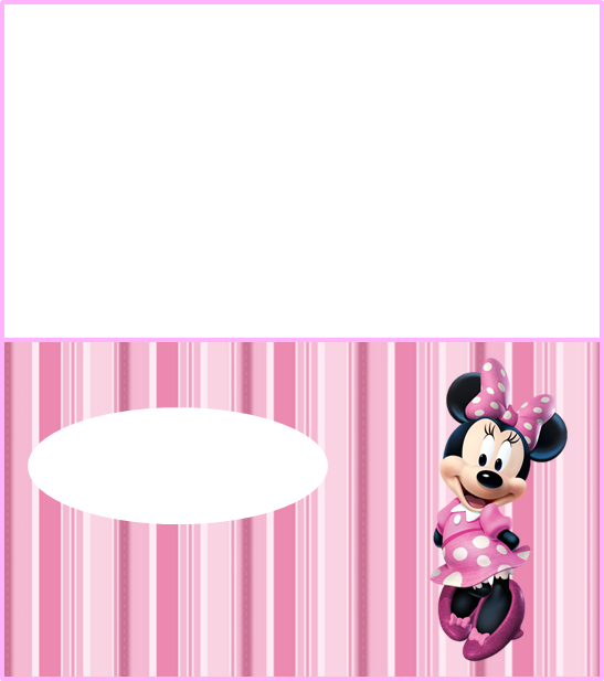 Mini Kit de Minnie Rosa para Imprimir Gratis. Para hacer invitaciones, tarjetas, marcos de fotos o etiquetas, para imprimir gratis de Minnie Rosa .