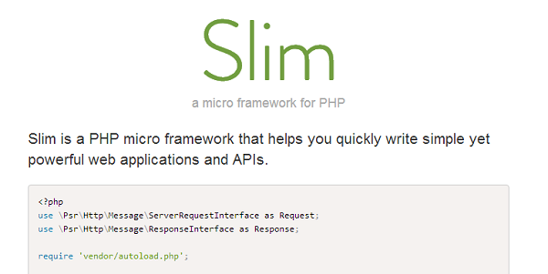 slim php framework slim php framework