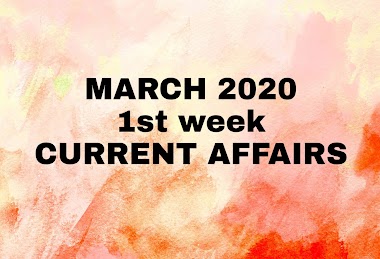 March 2020 current affairs 