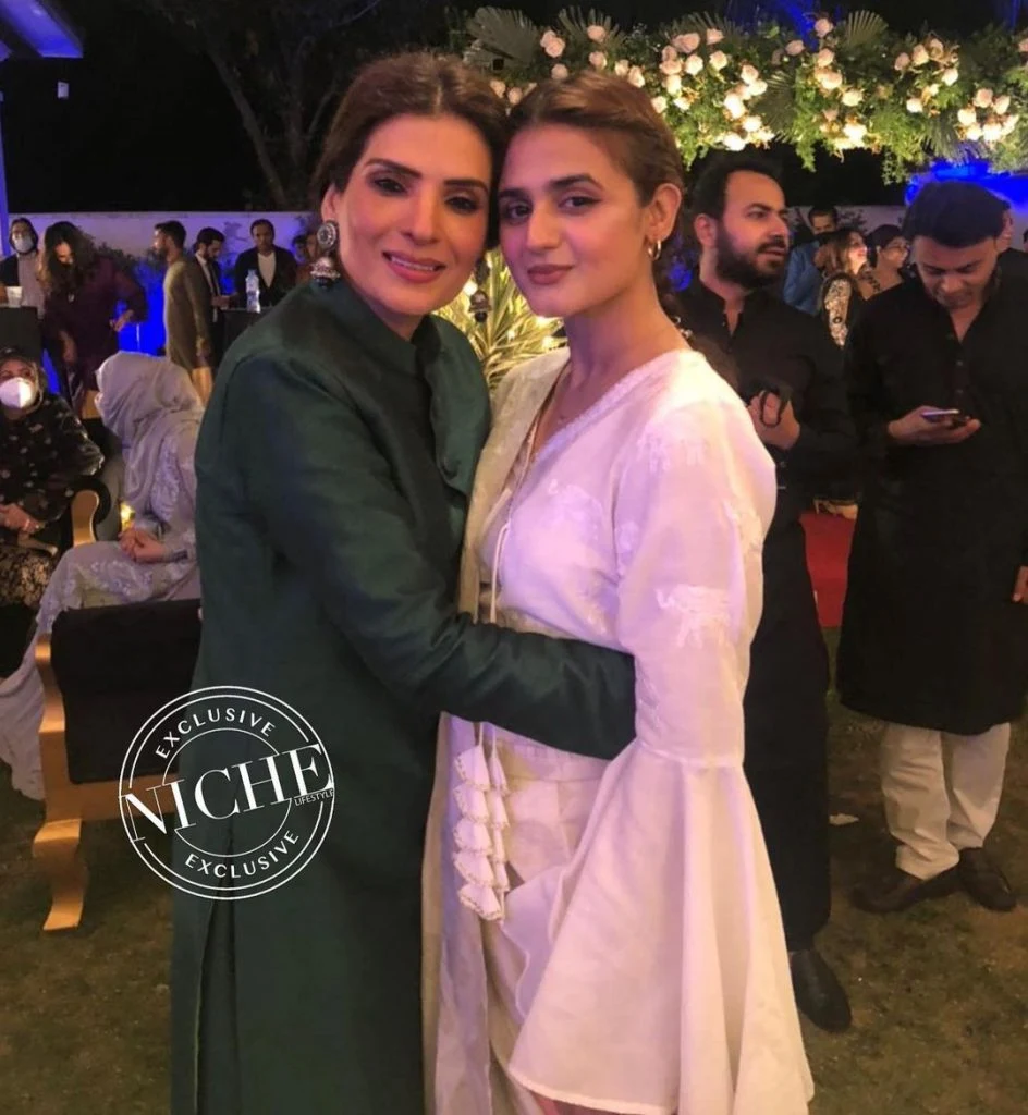 Actress Hira Mani and Resham Clicks from Fawad Chaudhry Wife Birthday Party