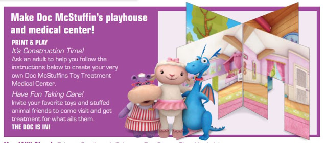 Doc Mcstuffins Free Printable Playhouse and Medical Center.