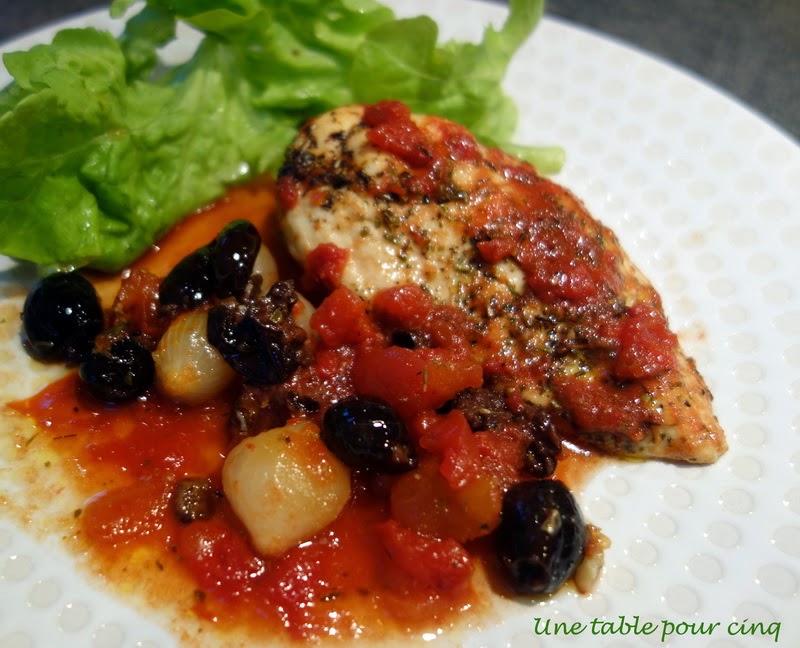 Une table pour cinq: Poulet aux olives à la provençale