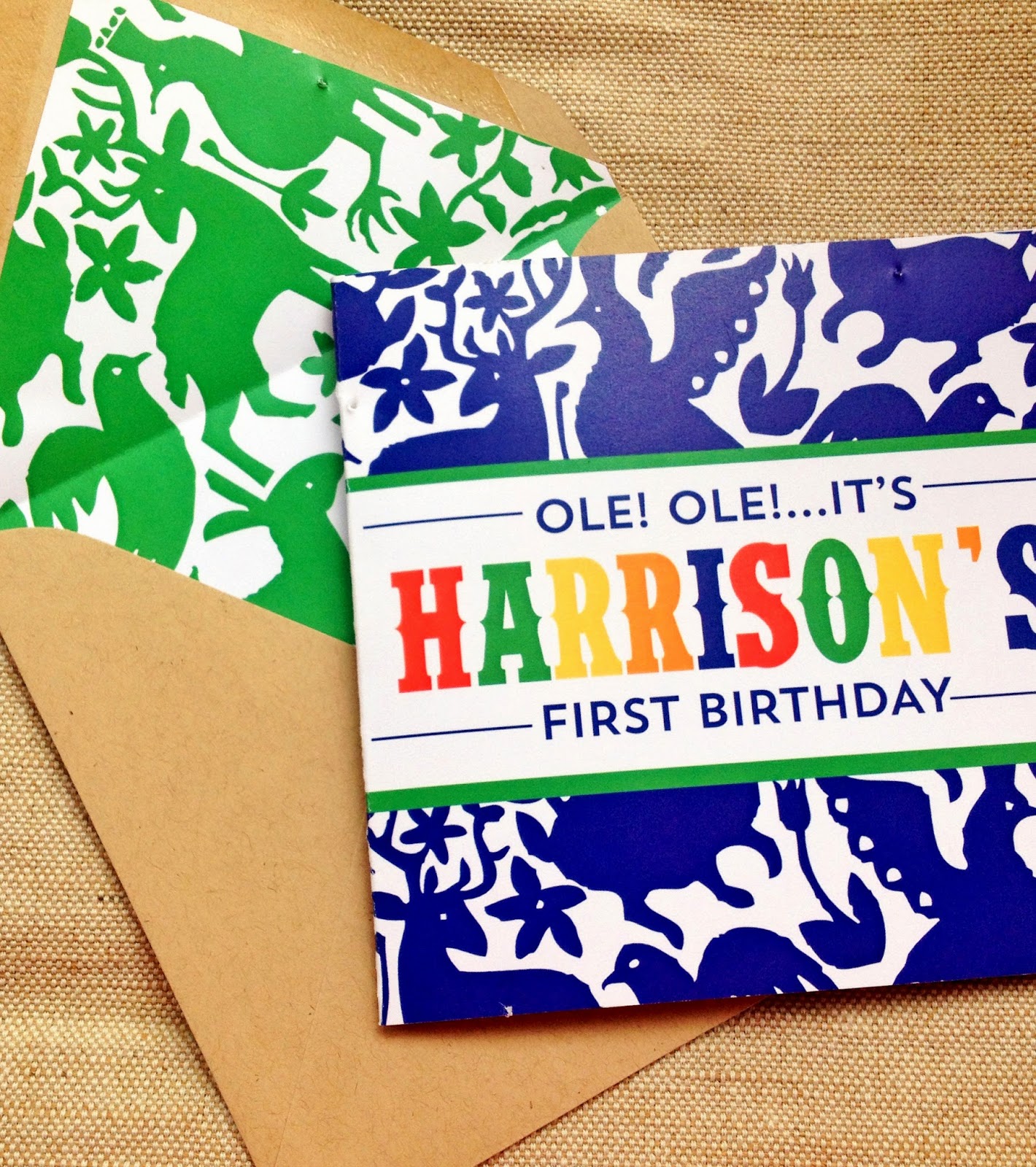 Otomi birthday party invitation