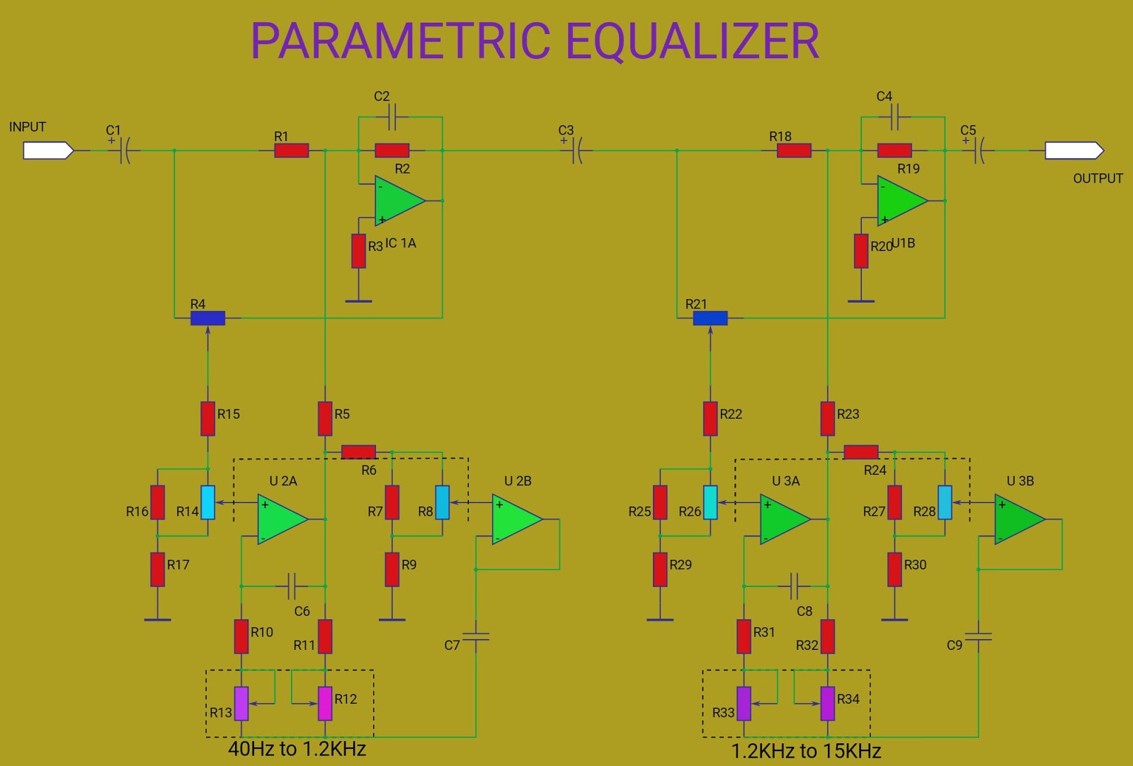 Parametric Eq with veriable freq - For Your Favourite Circuit