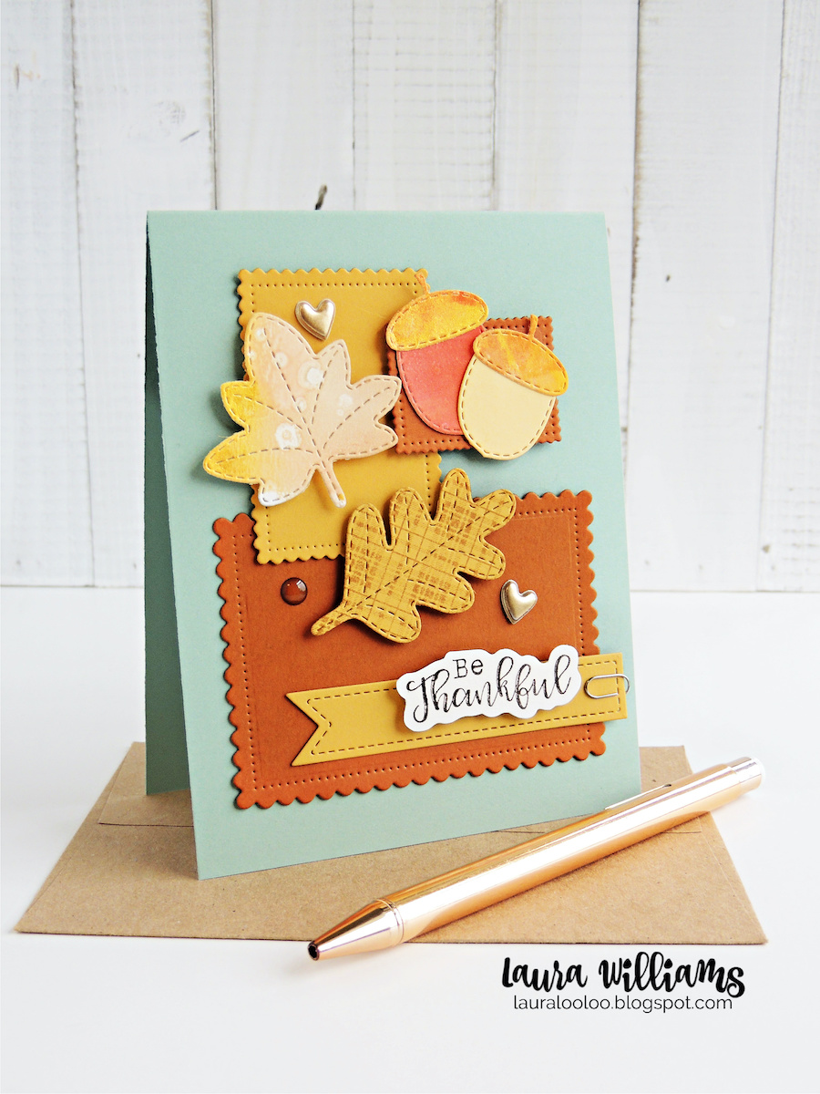 lauralooloo Make a Cute Fall Card With Layered Rectangles