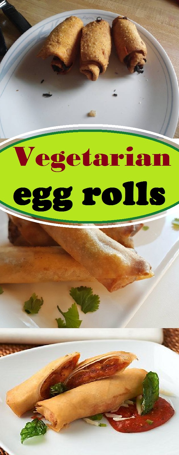 Vegetarian egg rolls Delish Cooks