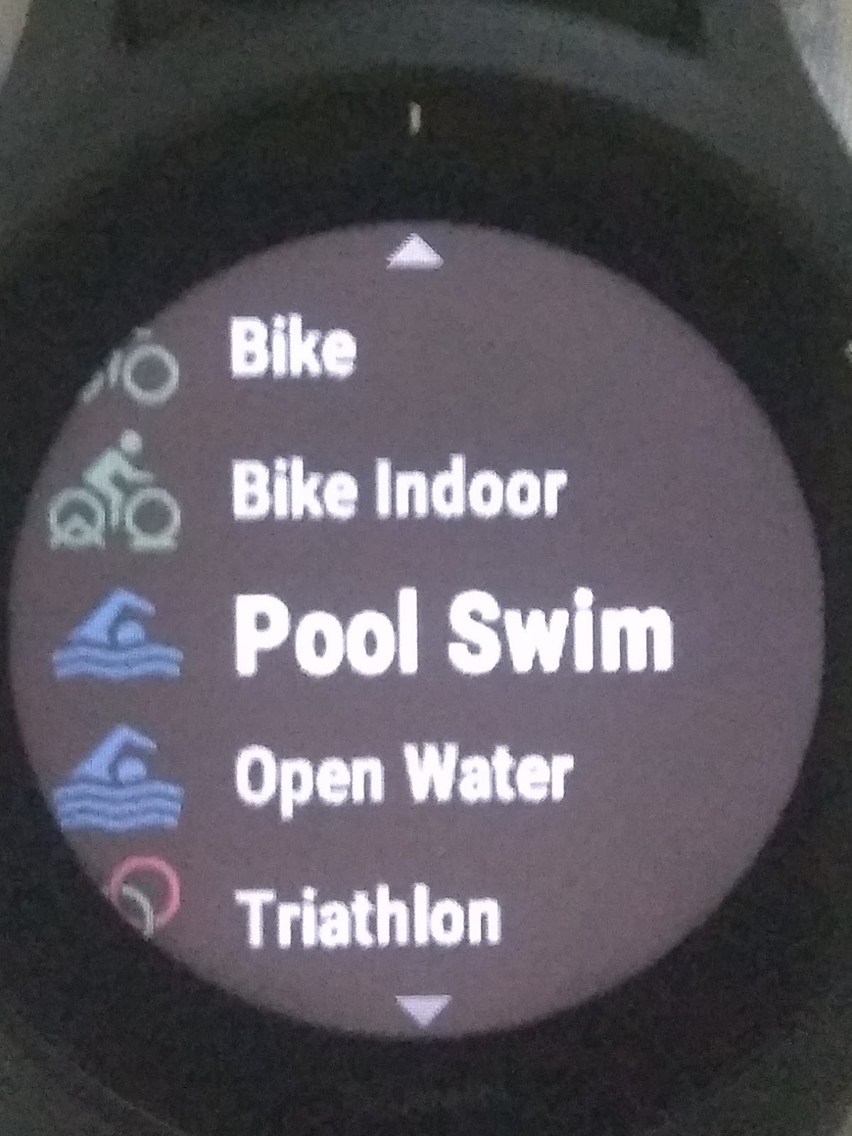 garmin swim pool length