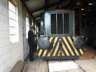 Neil working on Ruston TIC No.35 diesel locomotive