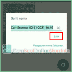 cara menyimpan hasil CamScanner