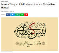 Makna ‘Tangan Allah’ Menurut Imam Ahmad bin Hanbal - Kajian Medina