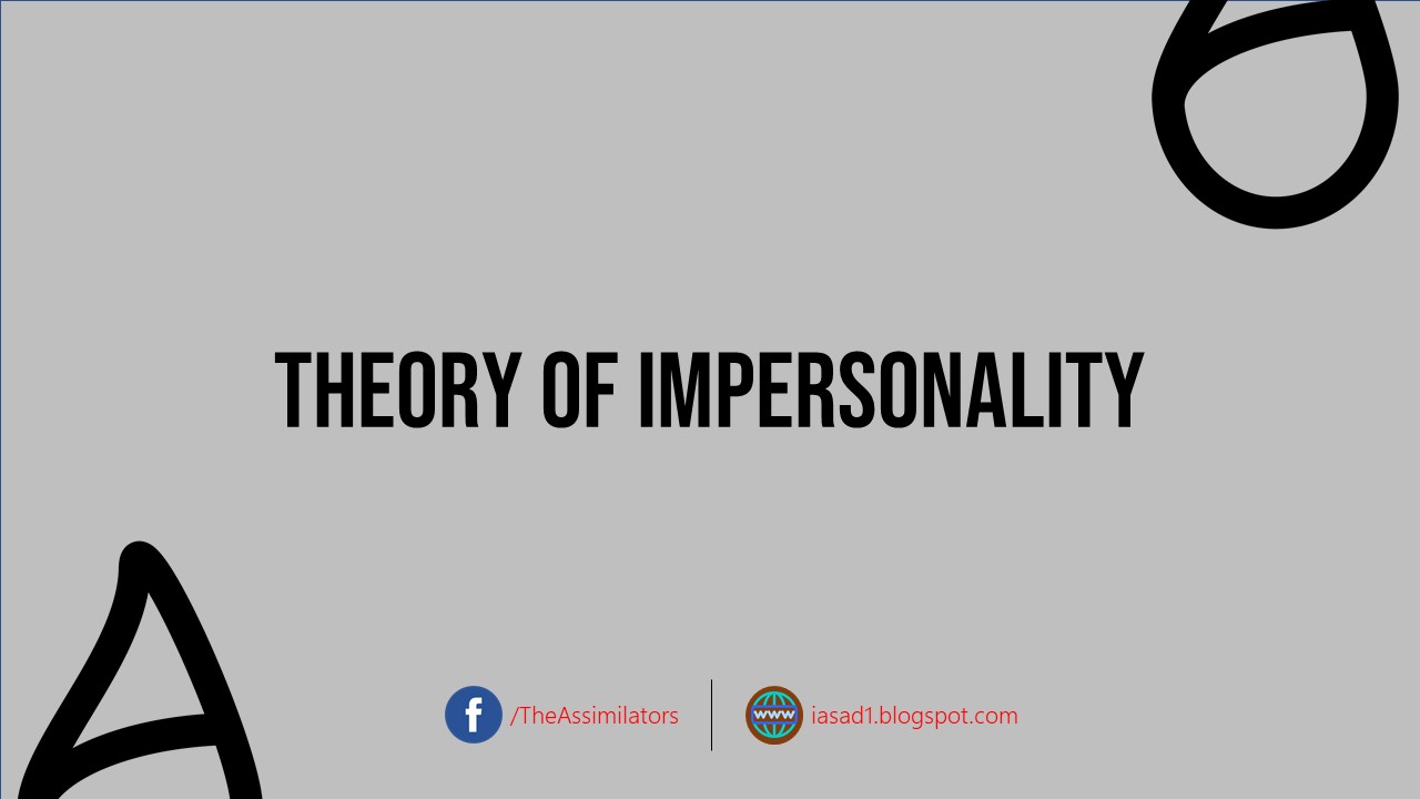 Theory of Depersonalization or Impersonality by TS Eliot