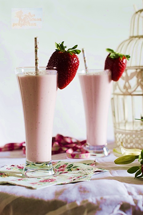 batido de fresas mil ideas mil proyectos