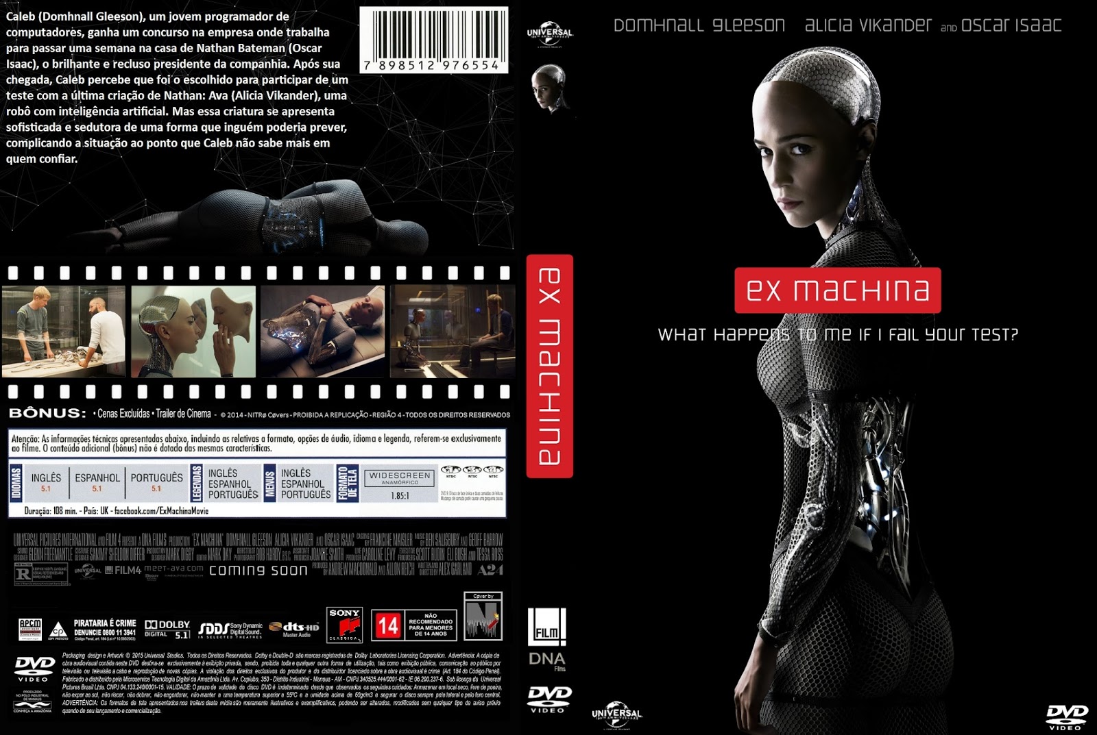 Ex Machina (2015) DVD-R Oficial Ex Machina (2015) DVD-R Oficial