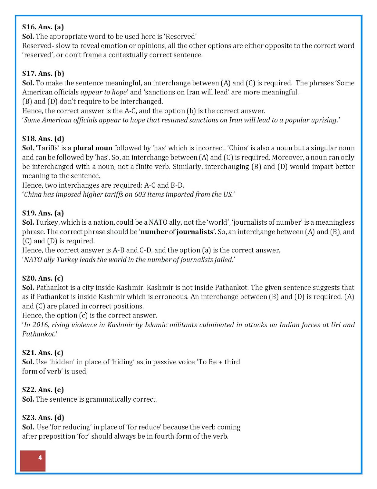 IBPS PO English Question Paper solution 2018 Download PDF IBPS PO English Question Paper solution 2018 Download PDF