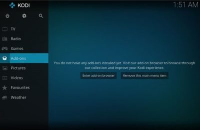 Instalar el complemento Gen-X Kodi