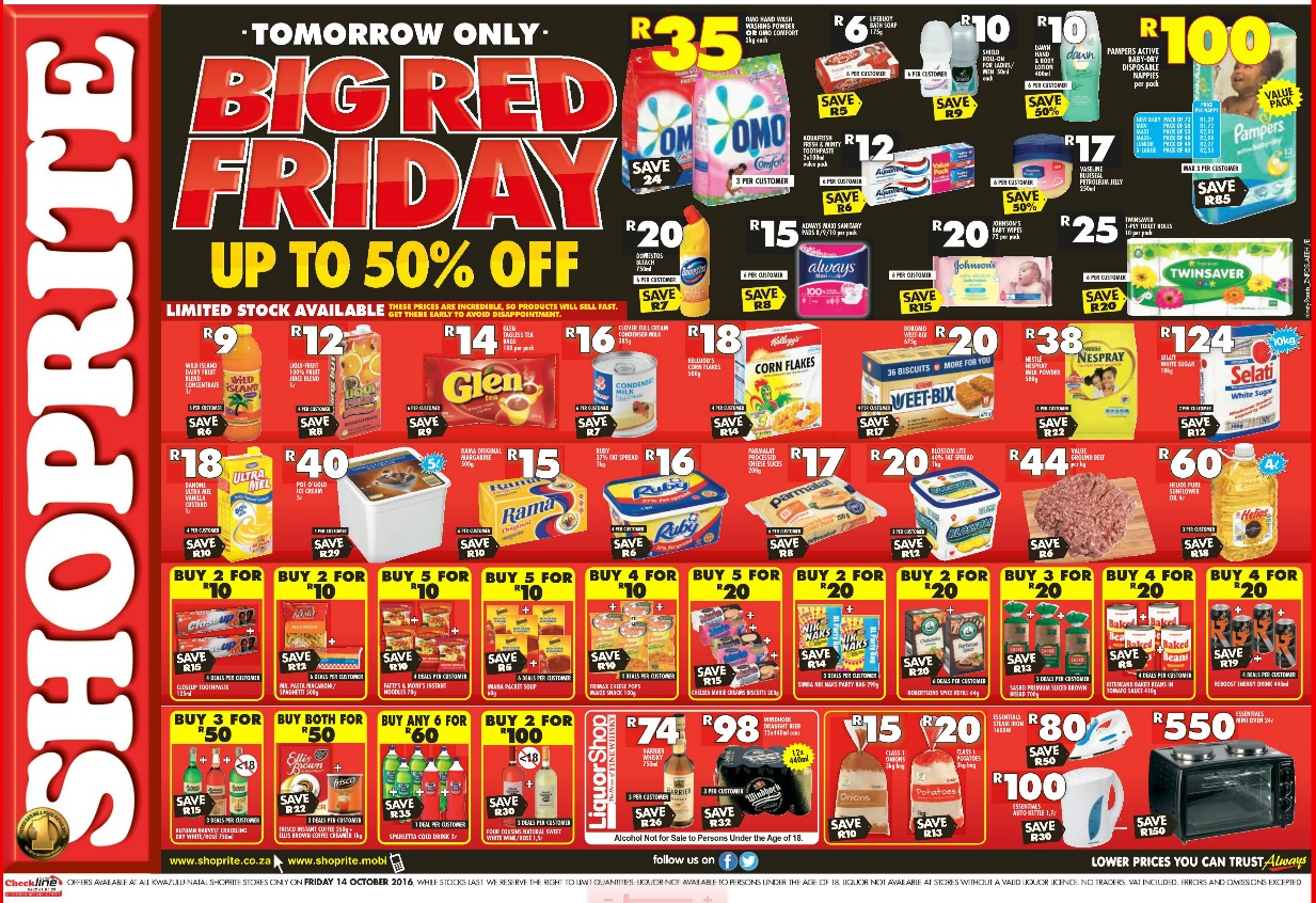 BigRedFriday Shoprite Big Red Friday Is Back 50 off Special 14