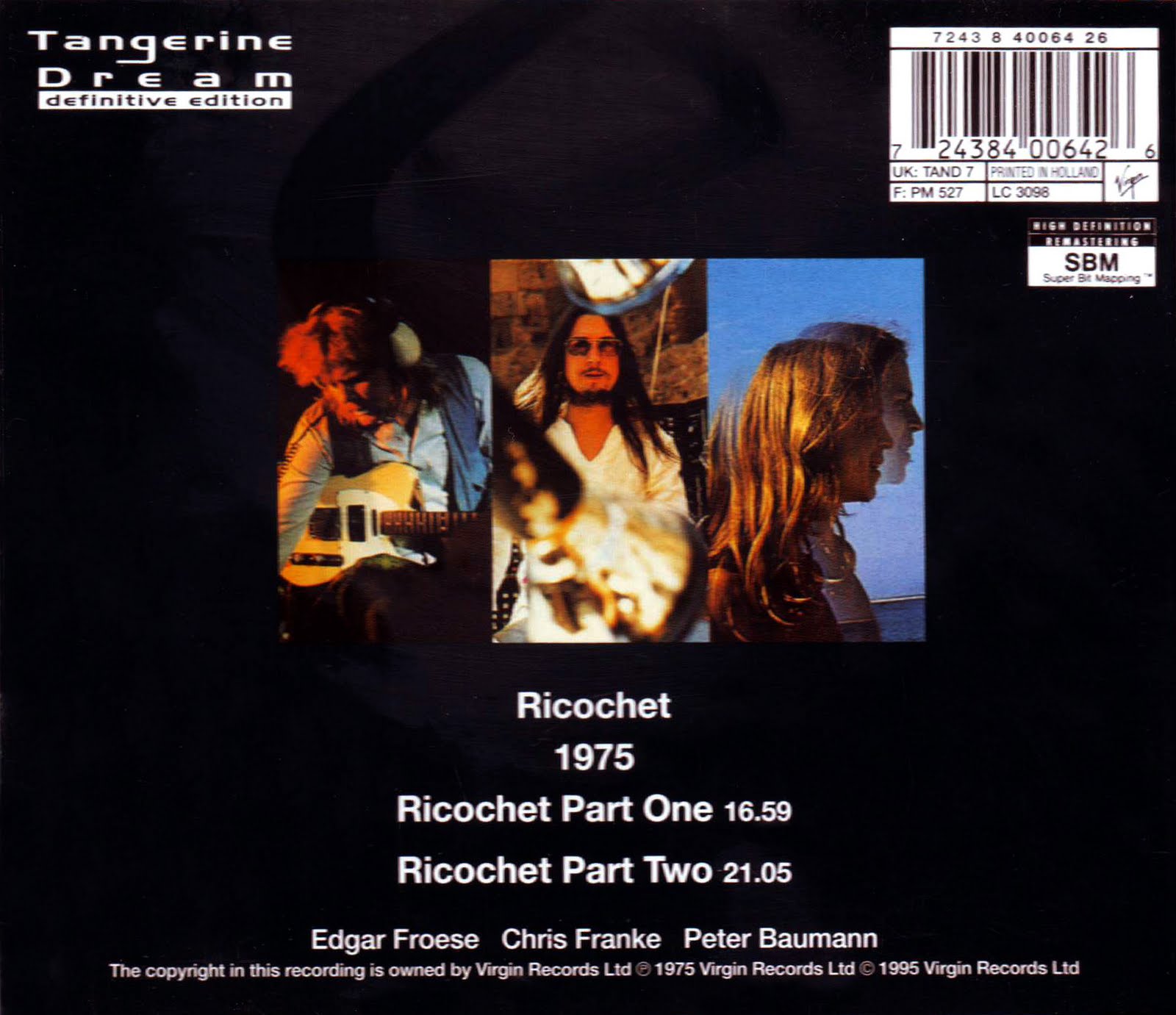 Tangerine Dream Ricochet (1975) {1995 Remaster} [WAV]