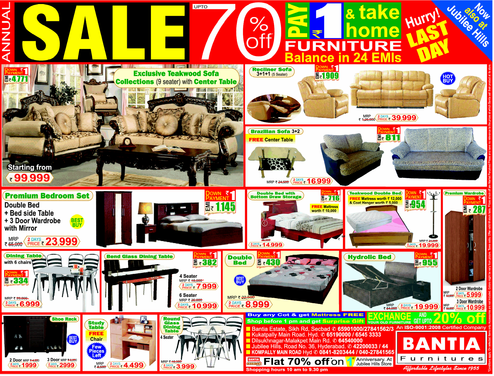 Flatoff.in - Offers & Discounts in Hyderabad: Offers On Furniture