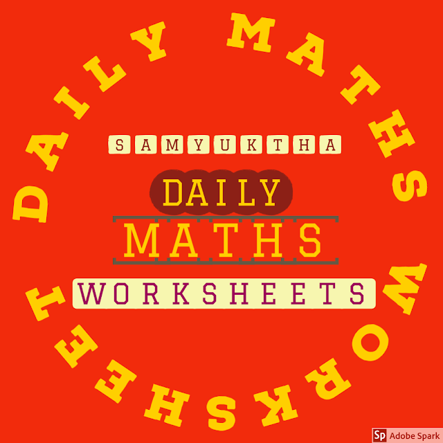 DAILY MATHS WORKSHEET 184