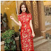 Chinese dress ชุดกี่เพ้า คอจีน ซิบข้าง