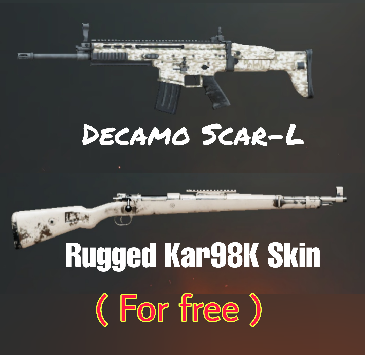 Get Free Kar98 K Scar L Skin 500 Rp Points For Free Claim Now