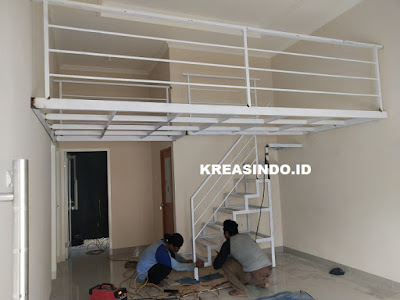 Penampakan Mezzanine Besi pemasangan di Rumah Bu Erisha Bojong Gede Bogor Penampakan Mezzanine Besi pemasangan di Rumah Bu Erisha Bojong Gede Bogor