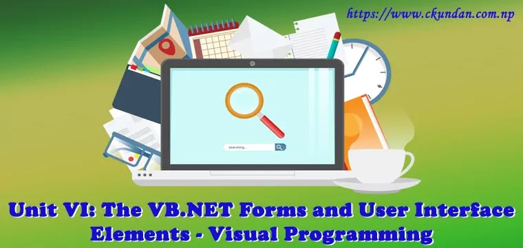 Unit VI: The VB.NET Forms and User Interface Elements | BCA 4th ...